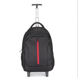 Taschen Rucksack -Rucksacktasche für Männer School Trolley Taschen Reiserucksack mit Rädern Oxford Frauen reisen rollende Gepäcktrolley -Bags