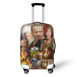 Accessories 1832 Inch The Walking Dead Elastic Thicken Luggage Suitcase Protective Cover Protect Dust Bag Case Cartoon Travel Cover