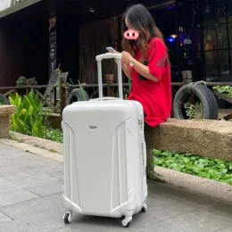 Gepäck -Reisekoffer auf Rädern rollende Gepäck 20 -Zoll -Trolley -Gepäckbeutel Passwort Große Reisetasche mit Universalrädern