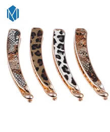 Women Sexy Fashion Leopard Hair Accessories Alloy Banana Hair Clip High Quality Snakeskin Style Headwear2878289