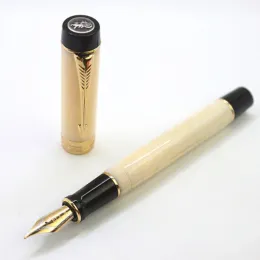 Pens Jinhao 100 Centennial Fountain Pen Resin Gold Arrow Clip F 0,5 mm NIB Office Business Christmas Gifts Supplies Statioyery