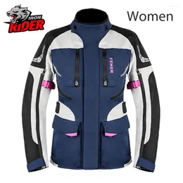 Abbigliamento per motociclette Women Rally Giacca per moto impermeabile in moto l'usura protettiva Anti drop.