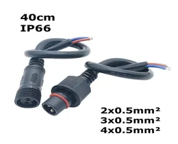 Edison2011 2 Pin Conector à prova d'água Male para fêmea para fêmea para cor de cor de pretensão de 3 fios de conector LED de 3 pinos para módulos de LED para WS2811 281339477