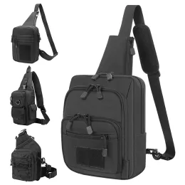 Упаковки тактическая сумка для пистолета с скрытой сумкой для хранения ружья военная сумка на плечо для грудной клетки для суки