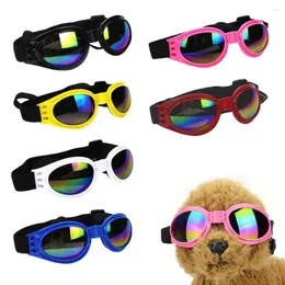 Köpek Giyim Polarize Güneş Gözlüğü Küçük Cinsi UV Koruma Rüzgar Geçirmez Güneş Gözlükleri Pet Goggles Elastik BA ile Ayarlanabilir Katlanır Göz Aşımı