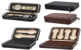 Portable PU Leather 2 4 8 Slot Watch Box Display Case Hülle Storage Watch Organizer Halter Zipper Exquisit und langlebig für den Liebhaber D35 SH17545106