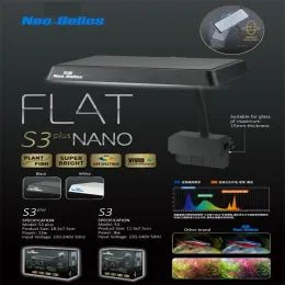 أحواض السمكات الزجاجية Neohelios S3 Plus RGB Aquascape Color Enhancer Light Fish Tank LED Comple