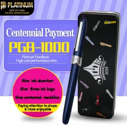 Conjunto de canetas de canetas Pense -fonte Pen do 100º aniversário Conjunto preferencial PGB1000 Iridium Caixa de caneta Millennium artigos