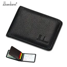 Innehavare Hot High Quality Driver License Cover äkta läderbil Kördokument Bag Kreditkort Holder ID -CASE 3 Folds T3579