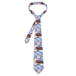 Bow Ties Ganyu Genshin Tie Japanese Manga Cosplay Party Neck Men Elegant Necktie Accessories High Quality Custom Collar