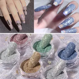 Nail Glitter Micro Drill Bright Laser Holographic Shimmer Mixed Glass Powder Crystal Diamond Art Decorations