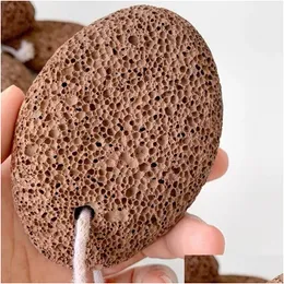 Bath Brushes, Sponges & Scrubbers Natural Exfoliator Foot Stone Dead Skin Pumice Feet Care Spa Volcano Pedicure Tool Masr Drop Deliver Dh8Qc