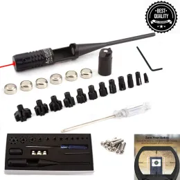 SCOPES PISTOL RIFLE hagelgevär Röd laserborrning Sight Collimator Kit med Box Hunt Sight Kit 0,17 till 12GA Caliber Boresighter Button SW