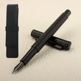Pennor Hongdian Fountain Pen Practice Writing Pennor för Calligraphy Black Forest Pro Ink Pennor för Business Office School -gåvor