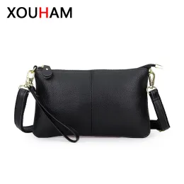 Bolsas Xouham 100% Bolsa de couro para couro de alta qualidade Mulheres de couro genuíno bolsa de designer de couro grande capacidade de mensageiro de ombro de ombro