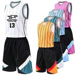 Basketball Jerseys Men Kids Quick-dry Breathable Set Shirt And Shorts DIY Name Number Sponsor High Quality Season 240418