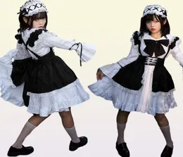Costumi di anime Donne Donne Autfit anime Abito Lolita Abito carino Men Cafe Come cosplay L2208026410361
