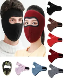 Beanieskull Caps män kvinnor vinter varm mask hatt fleece öronmuffs ridning skid snowboard halv ansikte vindtät dammtät utomhus cyklin6639777