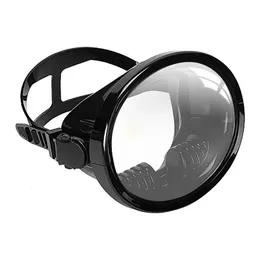 Óculos de óculos para mergulho com mergulho panorâmico transparente nadando máscara de moldura grande com mergulho livre de fivela ajustável 240416