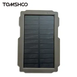 Cameras Tomshoo Trail Game Camera Solar Panel Kit 3000mAh 6V12V Rechargeable Solar Charger for Hunting Camera Hunting Acessories