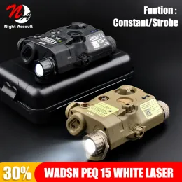 Scopes Airsoft PEQ 15 Only White Light Flashlight Nylon Verson Laser Tactical Rifle Weapon Hunting Accessories Fit 20mm Rail 200Lumens