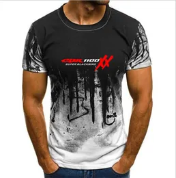 Shirt Fashion Summer New Brand UNISEX Top Top Honda CBR 1100 Super Blackbird XX T S Moto