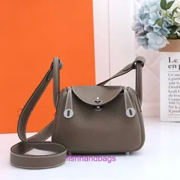 Herrmms Lindiss 9a Top Quality Bag Women Purse Designer Tote Bags Mini 19cm Läkare med etiketthandhållen en axel crossbody Womens med original logotyp