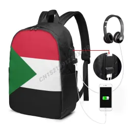 Bags Backpack Sudan Flag Sudanese Country Map IT'S IN MY DNA Fans Student Schoolbag Travel Casual Laptop Back Pack Unisex