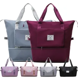 Sacchetti di grande capacità borse pieghevoli borse da viaggio tote porta on borse da stoccaggio bagagli scaffali impermeabili per le spalle per le spalle all'ingrosso all'ingrosso