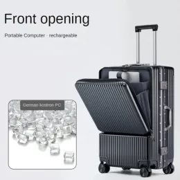 Багаж спереди застегнутый багаж Многофункциональный пароль езды на чемодан