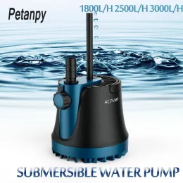 Tillbehör 25/35/60W NYHET HOME SUBMERSIBLE VATTEN PUMP SUBMERSIBLE VATTENSFALL Tyst fontänpump för Aquarium Fish Tank Garden Fountain 220V