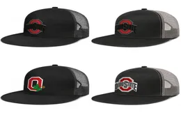 Ohio State Buckeyes mens and womens grid baseball cap cool design your own Hip Hopflat brimhats primary team logo Sport 388 footba8212474