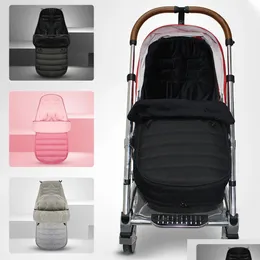 Sleeping Bags Slee Baby Stroller Bag Born Windproof Cushion Footmuff Pram Sleepsacks Infant Winter Cart Sleep Sack Car For Babies Dr Dhtfl