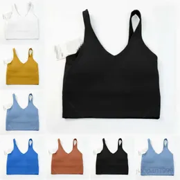 HOT NEW YOGA OUTFIT U TYPA BACK RACK Align TANK TOPS Gymkläder Kvinnor Löpning Naken Tät sportbh -fitness Vacker underkläder Vest Shirt 2024