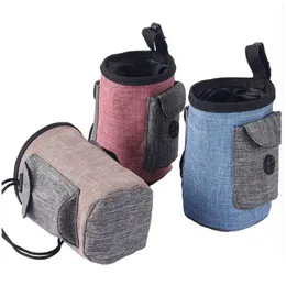 Hundeschalen Futterhäuer Haustier Training Taillenbeutel Katze Tasche Snack Taschen Leinentuch Welpe Lebensmittel Organisator Drop Lieferung Hausgarten S Dhumi