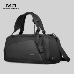 Bolsas Mark Ryden Bolsa preta masculina Bolsa de viagem à prova d'água Viagem de grande capacidade Duff multifunction Casual Crossbody Bags