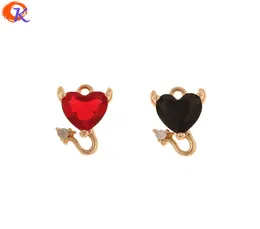 CONIAL DESIGN 30PCS 71MM JEWLRY ACCESSORSECZ Charmsheart ShapeGenuine Gold Platinghand Madediy Pendantearrings Making C4448593