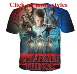 фильмы ужасов Stranger Things Рубашки New Fashion Menwomen 3D -персонаж футболка футболка 3D Принт Tops 1015204605