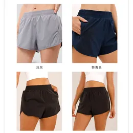 Yoga Luwomen-11 Short runnici a vita alta da donna Shoga shoga shoga rapido con short sport di tasche con cerniera di alta qualità 588