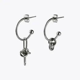 Enfashion Knot Earings Set Silver Color Drop Earrings For Women Fashion Jewelry Rostfritt stål Pendientes Mujer Gifts E211338 240408