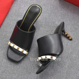 Luxury designer Summer women's beaded sandals Girls high heels Fashion slippers temperament willow nails comfortable beauty shoes