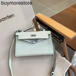 Frauen Handtasche 7A Handgefertigt 2023 Swift Generation Bag Blasengrüne Leder tragbare Mini -Ketten -Tasche Cowhide One Umhängetasche