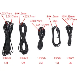 Câmeras 4.0x1.7 Cabo AV externo prolongado para a câmera da trilha de caça 5.0 3.5 Tipo C Cabo USB Longo conector solar cabos de energia do painel