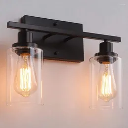 Duvar lambası Amerikan Endüstriyel Vintage Loft Style Işık Başucu Sconce Cam Demir Sanat Edison LED aydınlatma Armatürleri