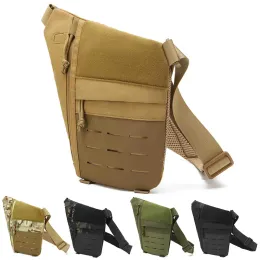 Packs Multifunctional Concealed Tactical Gun Bag Holster Men's Nylon Shoulder Bag Antitheft Bag Chest Bag Hunting Bag Hiking Cycling