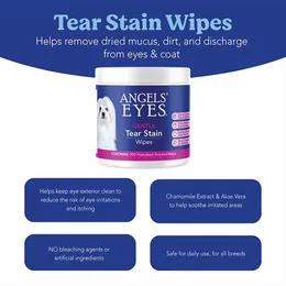 Tear Stain Remover Wipes For Dogs Angels Eyes Gentle Formula 100