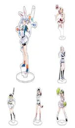 Keychains anime Hololive Vtuber akryl USADA Pekora Uruha Rushia Hosimati Suisei Inugami Korone Bags Stand Model Figure Fans KeyC8891451