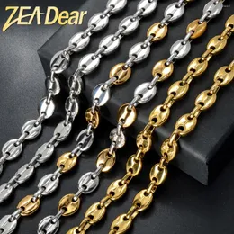 Colares pendentes zaadear jóias de 8 mm de café Chain Chaker colar colar de ouro aço inoxidável para homens Hip Hop Punk Gifts Gifts