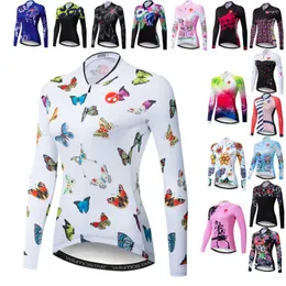 レーシングジャケットWeimostar 2024 Pro Cycling Jersey Women Lengeve Bicycle JacketS BEARINGABLE MTB自転車服