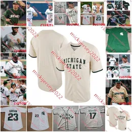 Koszulka baseballowa MSU Nick Williams Randy Seymour Ryan McKay Christian Williams Nick Ferazzi Aaron Mishoulam Noah Matheny Customed Jerseys